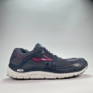 BROOKS Addiction 12 Navy Purple Lace Up Low Running Shoes Women's Size 11
